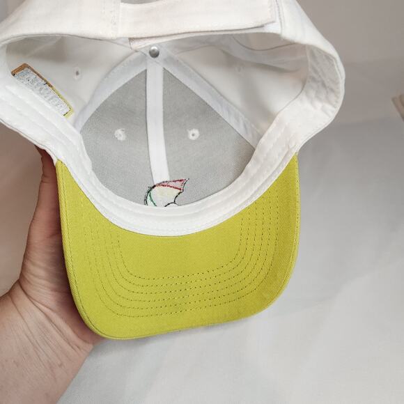 Arnold Palmer Spiked Tea Hat Cap Strapback Adjustable White Yellow Golf - Picture 5 of 5